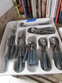 Stainless Flatware Set, Mardi Gras Pattern