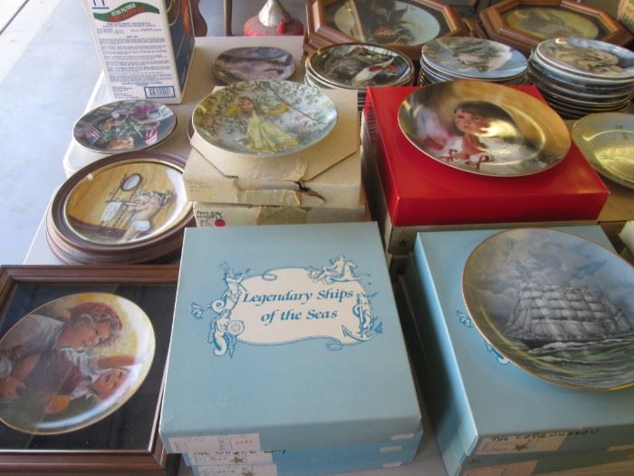 Many, Many Collectible Plates from different Artists doing varied Themes, boxed!