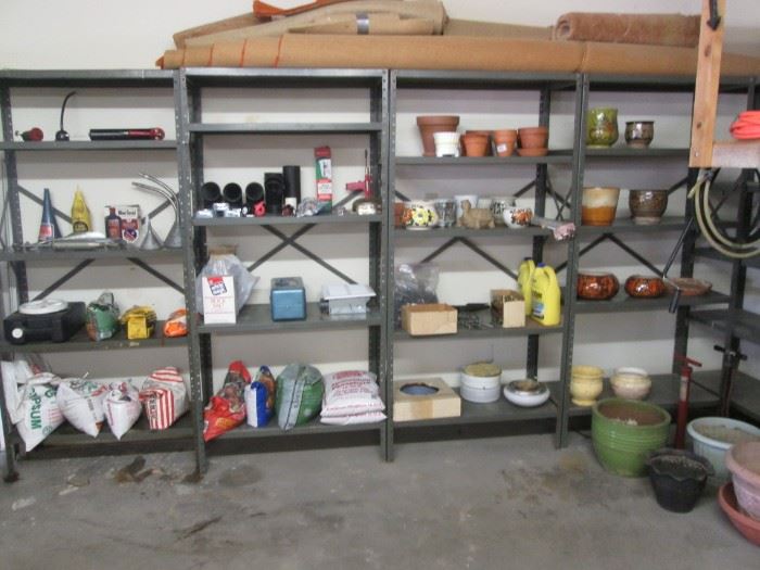 Shelving Units for Sale.  Garden Pots, Soil Products + +