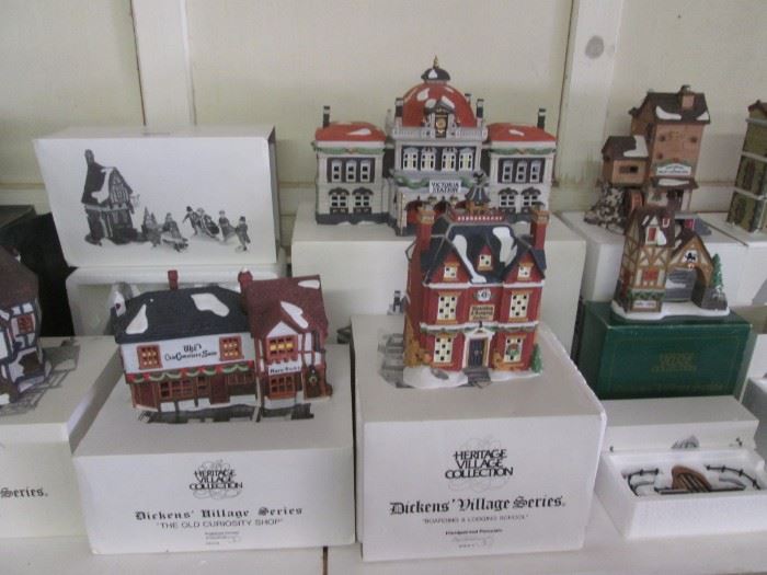 Heritage Village Collection, Dicken's Village Series. A Lot of Pieces to Choose.