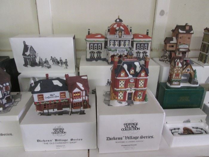 Heritage Village Collection, Dicken's Village Series.  A Lot of Pieces to Choose. 