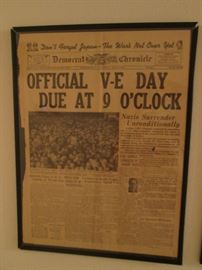 Set of 3 WWII Era Newspapers