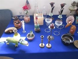 Candlesticks, Decanters, Ashtrays