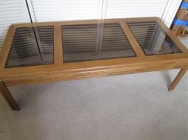 Wood/Glass Coffee Table