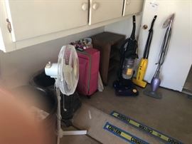 Luggage, Floor Fan and Vacuum/Floor Cleaning Items