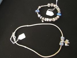 Pandora Necklace and Bracelet