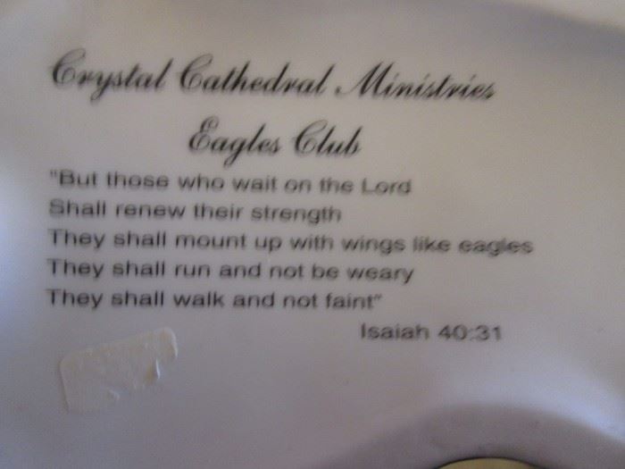 "Crystal Cathedrals Ministries Eagles Club"
