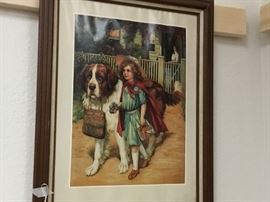 Pictures throughout the warehouse - various sizes and subject matter.