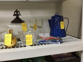 Enamel coffee pot - you will need this when we lose electricity in a storm.