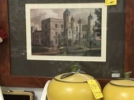 Pictures throughout the warehouse - various sizes and subject matter.