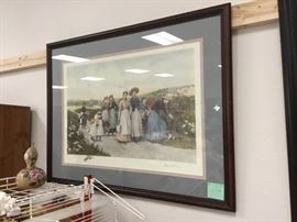 Pictures throughout the warehouse - various sizes and subject matter.