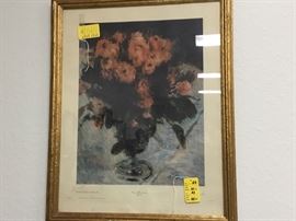 Pictures throughout the warehouse - various sizes and subject matter.