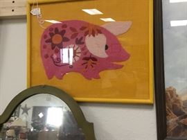 Pictures throughout the warehouse - various sizes and subject matter.