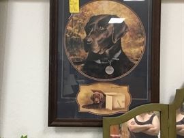 Pictures throughout the warehouse - various sizes and subject matter.