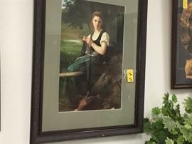 Pictures throughout the warehouse - various sizes and subject matter.