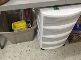 Plastic rolling container