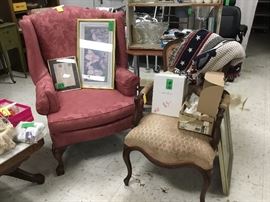 Vintage chairs and pictures