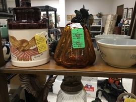 Glass pumpkin just in time to decorate for Halloween