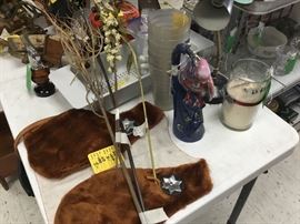 Child’s western vest, flowers, smalls