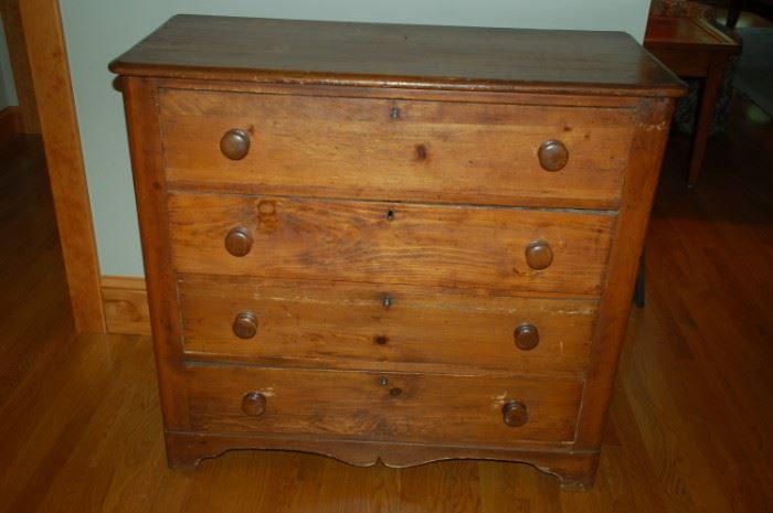 Antique four drawer dresser