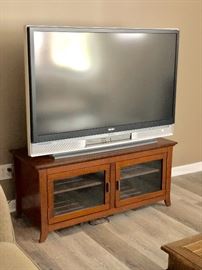 Large TV with cabinet