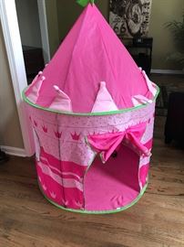Girls pink tent