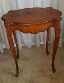 French Carved/Inlay/Marquetry table
