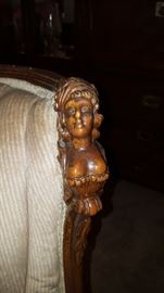 There she is! two on each chair top front corners