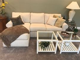 #1 Ethan Allen Sofa w/Side Sectional Chaise Lounge 90x60 $300.00