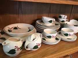 Vintage Hand Painted SkyLine Canonsburg Pottery~Service for 6 +