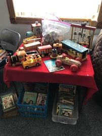 Vintage Playskool Toys and Vintage Childrens Books