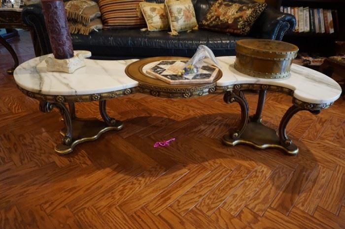 Unique Marble top Coffee Table
