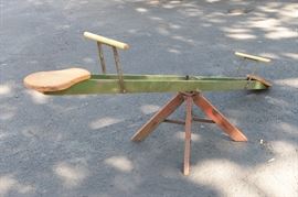 Vintage teeter-totter.