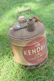 Kendall Motor Oil 5 gallon can.