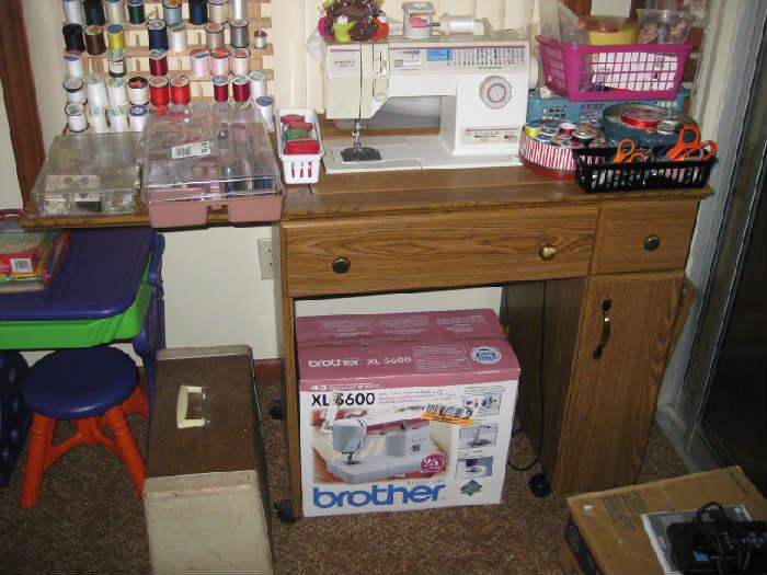 5 sewing machines available