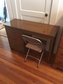Great Vintage Desk And Dresser And Chair Set. Perfect For a Student Or Those With Limited Space But Looking For That Retro Feel