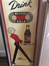 Vintage Nichol Kola sign