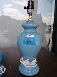 1 Two Blue Lamps.