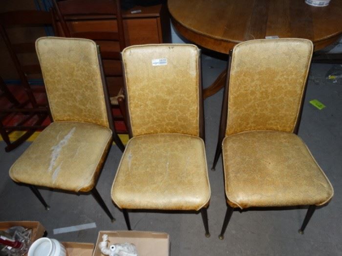 Set of 3 MidCentury Dining Chairs