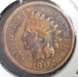 1902 Indian Head Penny, Fine Detail
