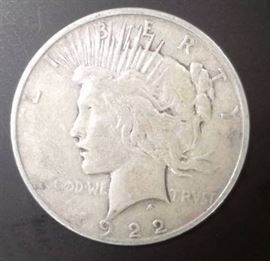 1922 D Peace Dollar, Fine Detail