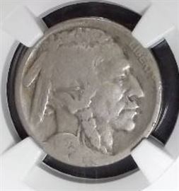 1923 S Buffalo Nickel, Certified VG Details