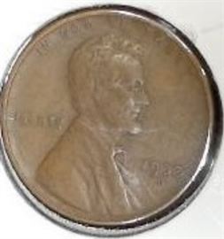 1930 D Wheat Penny, AU Detail
