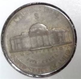1945 S Wartime Nickel, XF Detail