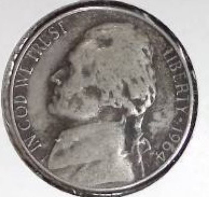 1964 D Jefferson Nickel, FineVery Fine Detail