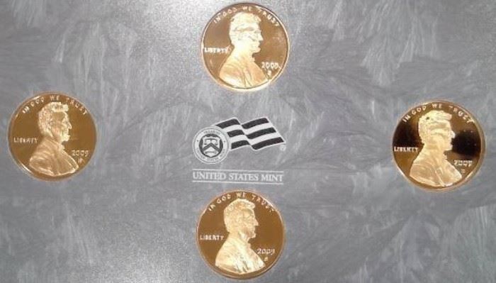 2009 Uncirculated Mint PROOF Set Quarters