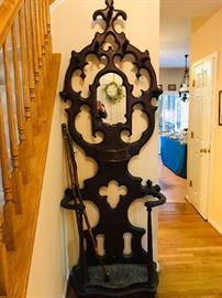 Mahogany antique coat tree
