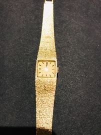 Omega watch-14k gold