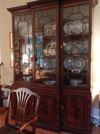 GORGEOUS BREAKFRONT AND CHINA