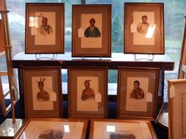 HAND COLORED MCKINNEY & HALL FOLIO EDITION AMERICAN INDIAN PRINTS